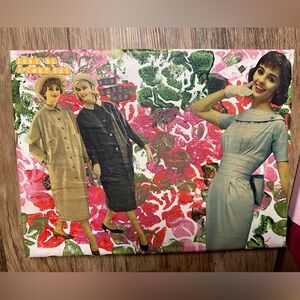 Cheeky collage art canvases vintage paper collage wall art retro pinup